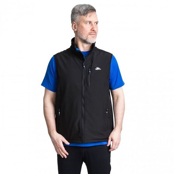Trespass Mens Vassus Soft-shell Jacket / Black - Picture 3 of 8